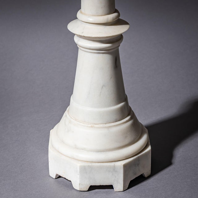 Stone Marble Candlesticks, 1800s, Set of 2 For Sale - Image 7 of 10