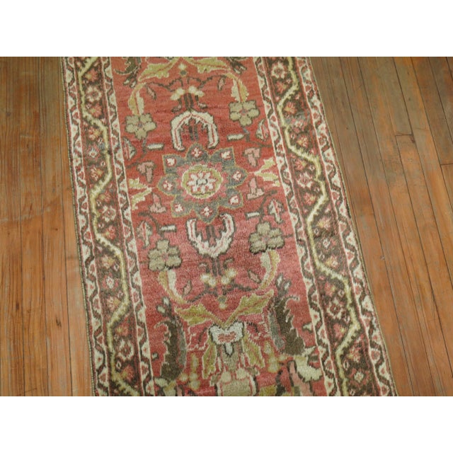 Vintage Persian Mahal Runner - 2'6" x 11'3" For Sale In New York - Image 6 of 6