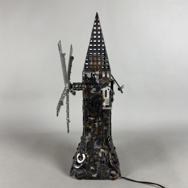 Early 21st Century Steampunk Collection Project Windmill Lamp from Simon Saronni, 2000s For Sale - Image 5 of 14