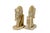 Vintage Mid-Century Modern Hand Carved Honey Onyx Horse Head Bookends For Sale - Image 4 of 9