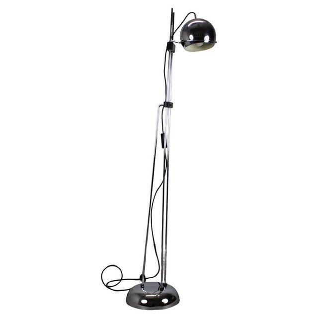 Italian Space Age Adjustable Chrome Floor Lamp, 1960s For Sale - Image 14 of 14