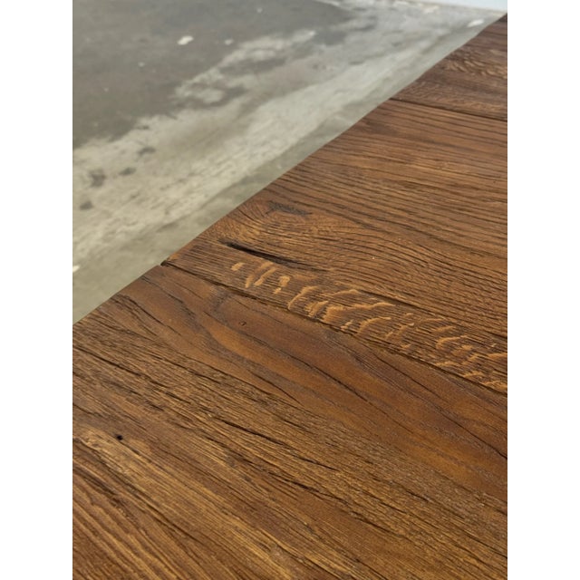Coffee Table in Reclaimed Oak For Sale - Image 11 of 12