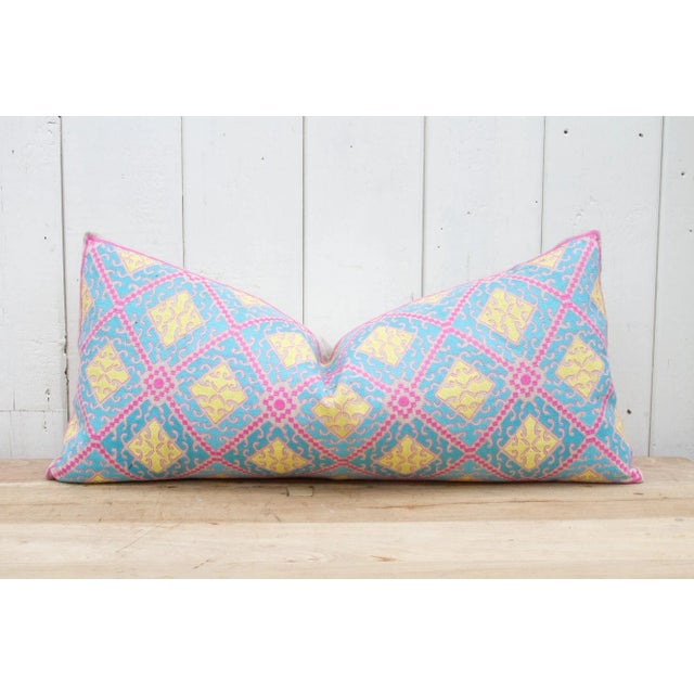 Textile Doli Swati Embroidered Phulkari Pillow Cover For Sale - Image 7 of 7