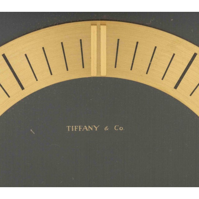 Tiffany and Co. Tiffany & Co. Brass Mantel Clock For Sale - Image 4 of 11