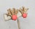 1960s Vintage 1960s Signed Napier Goldtone Cabochon Faux-Coral Clip Earrings- 2 Pieces For Sale - Image 5 of 8