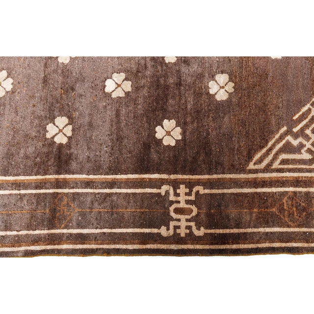 Textile Doris Leslie Blau Antique Chinese Mongolian Rug For Sale - Image 7 of 8