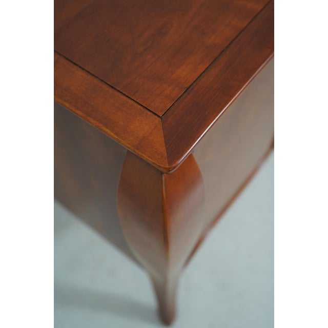 Pair of Hickory White Italian Style Console Nightstand Cabinets For Sale - Image 12 of 17
