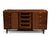 Broyhill Premier Walnut Mid Century Dresser Twelve Drawers Central Doors Credenza For Sale - Image 11 of 17