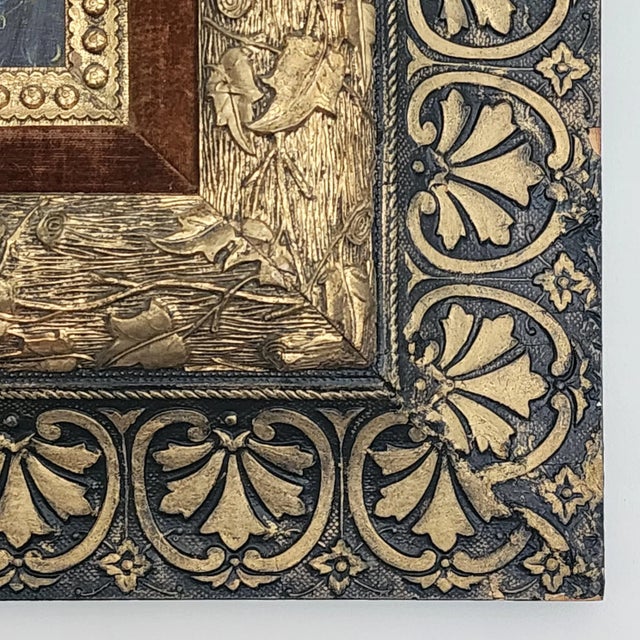 Early 20th Century Original Artist Signed Johan Karoly Reinprecht Ornate Gold Framed Still Life Oil Painting For Sale In New York - Image 6 of 18