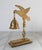 Mid 20th Century Vintage Solid Brass Bird and Bell Tabletop Chime With Intricate Detailing For Sale - Image 5 of 10