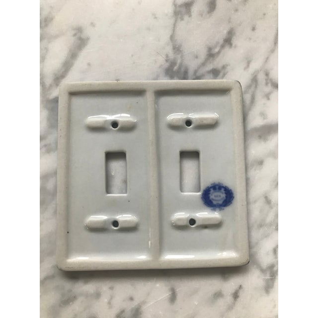 Asian Porcelain “Blue Willow” Light Switch Plate Cover Double Fixture