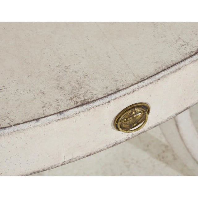 European Oval Center Table, 1820s For Sale - Image 9 of 12