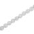 .925 Sterling Silver 1/4 Cttw Diamond 7" Open Circle Wheel Link Tennis Bracelet (I-J Color, I2-I3 Clarity) For Sale - Image 4 of 7