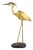 Vintage Life Size Heron Sculpture, Lacquered Fiberglass, 1980s Italy For Sale