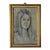 1980's French Drawing Portrait of a Young Girl, Framed For Sale