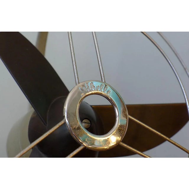 1960s Streamline Sand Colored Model Libelle Fan from from Schoeller & Co., 1950s For Sale - Image 5 of 18