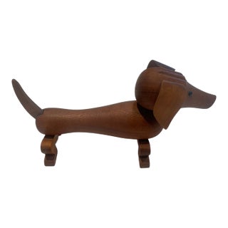 Vintage Signed Kay Bojesen Dachshund For Sale