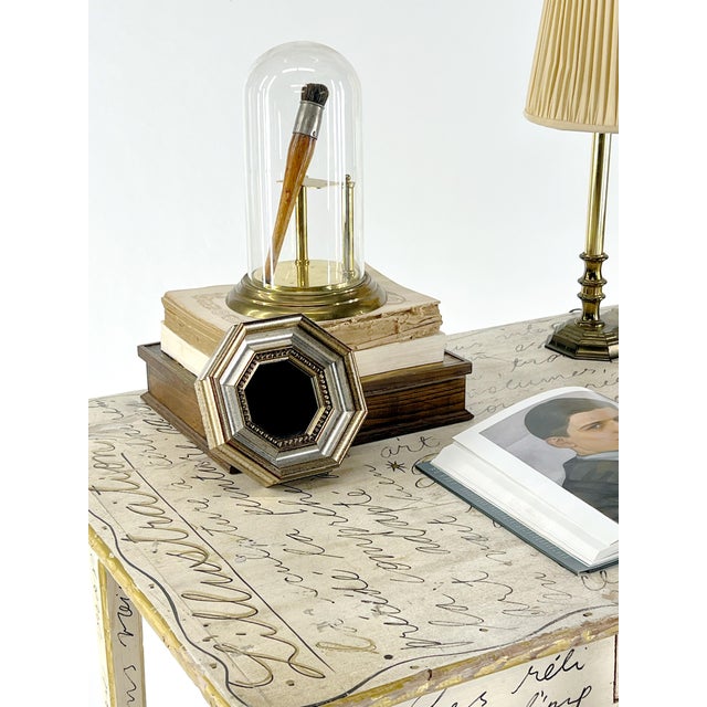 Mini Vintage Hexagonal Italian Molding Mirror For Sale - Image 10 of 10