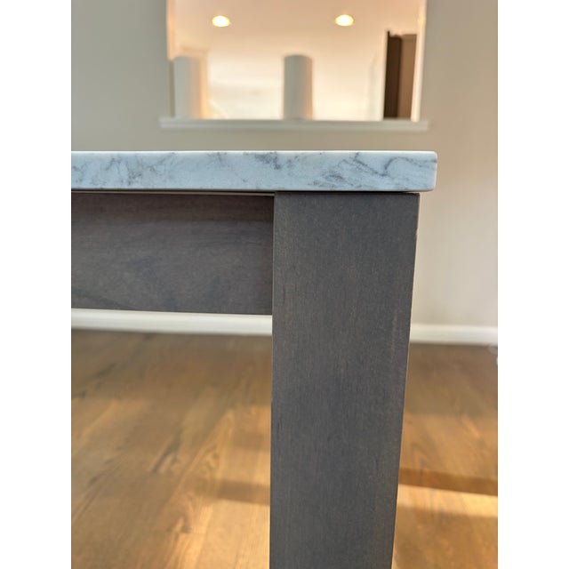 Room & Board Used Marbled Quartz Table (Room and Board) For Sale - Image 4 of 4