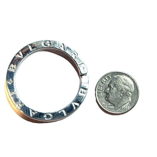 Bulgari 1990s Bulgari Bvlgari Estate Keychain Sterling Silver For Sale - Image 4 of 4