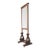 Antique European Style Standing Wood Dressing Floor Mirror For Sale