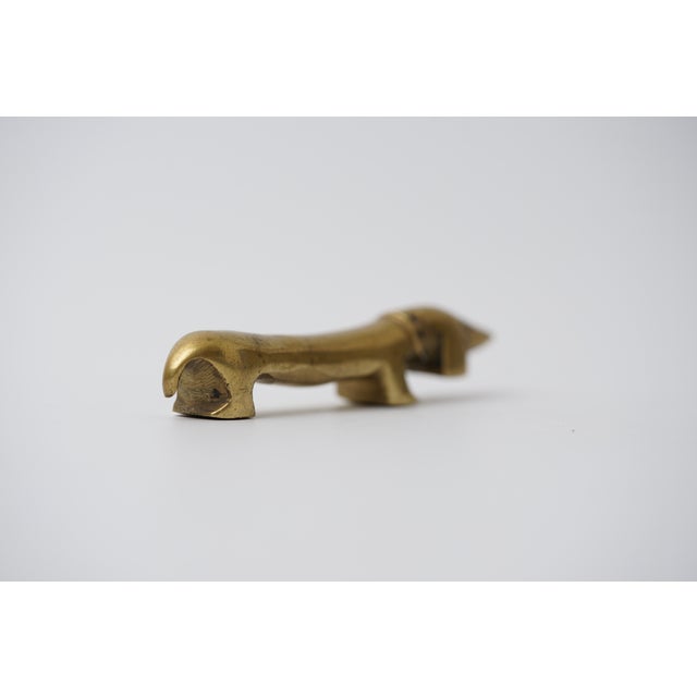 1960s Vintage Brass Dachshund Bottle Opener by Walter Bosse for Herta Baller, 1950s For Sale - Image 5 of 10