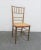 Regency Faux Bamboo Gold Distress Painted Side Chair For Sale In Philadelphia - Image 6 of 6