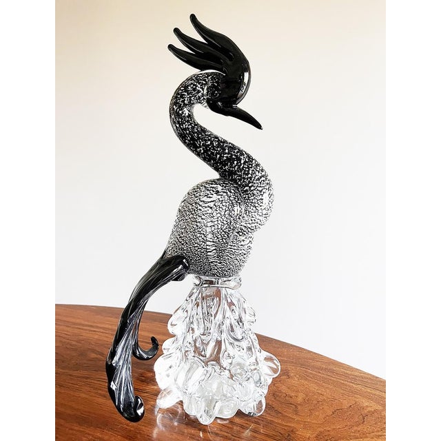 1960s Vintage Murano Glass Heron, 1960s For Sale - Image 5 of 10