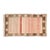 Soft Pink & Earthy Brown Vintage Rug For Sale