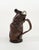 Mid-Century Liqueur Bottle in Brown Leather and Glass, Italy, 1960s For Sale - Image 9 of 14