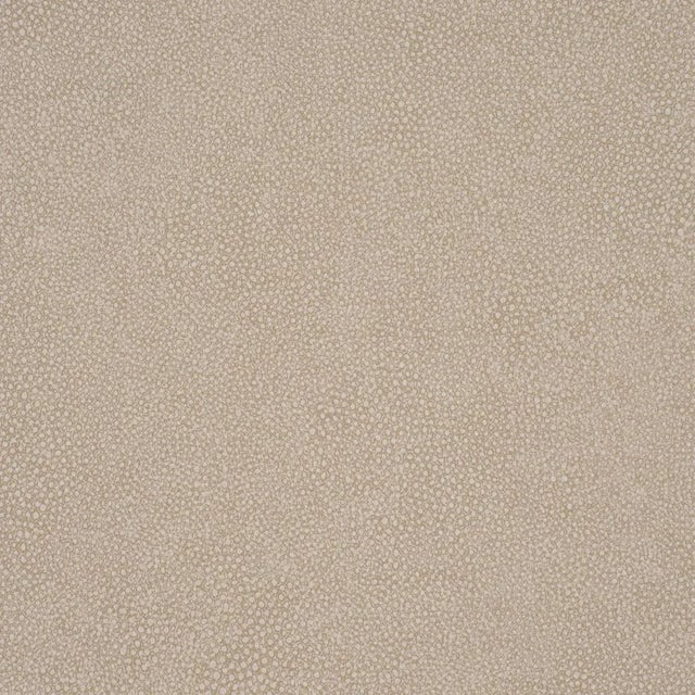 SAMPLE - Schumacher Dunbar Shagreen Vinyl Wallpaper In Sandstone For Sale