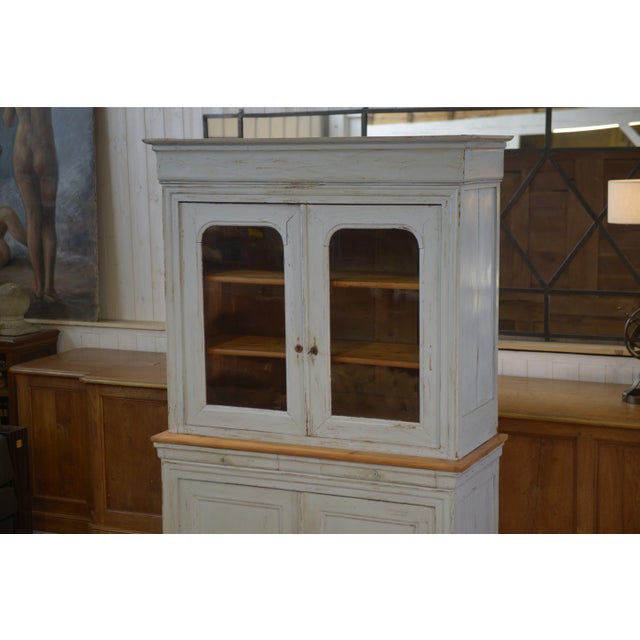 19th Century Two-Part Cherrywood Buffet For Sale - Image 5 of 13