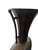 Artisan Glazed Ceramic Vase on Wrought Iron Stand With Sculptural Horn Accent For Sale In Buffalo - Image 6 of 10