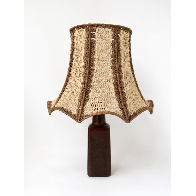 Mid-Century Modern Danish Ceramic Table Lamp by Désirée Stentøj, 1970s For Sale - Image 10 of 10