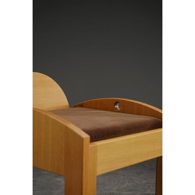 Wooden Architectural Stool, 1970s For Sale - Image 9 of 18