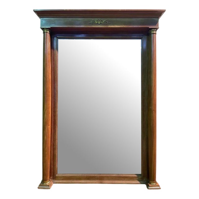Empire Mirror with Double Columns For Sale