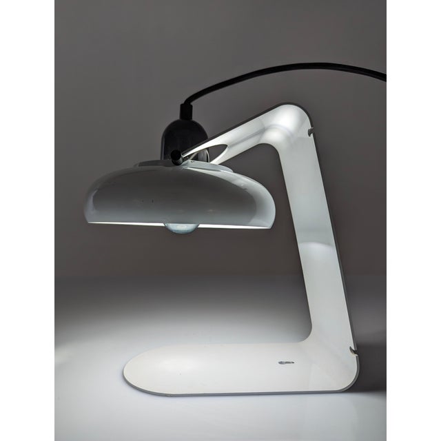 White Vintage Table Lamp from Stilnovo, 1970s For Sale - Image 8 of 17