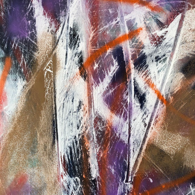 Abstract Abstract Original Painting on Board by Erik Sulander 48x48 For Sale - Image 3 of 7