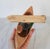 Vintage Hand-Carved Wooden Figurine For Sale - Image 12 of 14