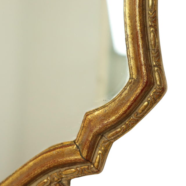 1950s Mid-Century Gold Leaf Mirror by Deknudt, 1950s For Sale - Image 5 of 14