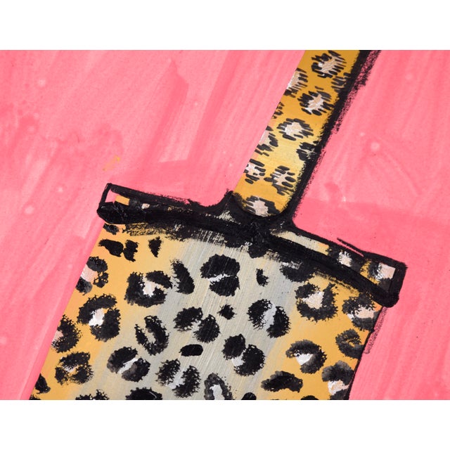 "Leopard Skin Bulb Shovel With Watersilk Leopard Handle" - Pop Art For Sale - Image 4 of 7