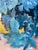 Original-Moonlit Dahlias in Blue-Jardin d'Hiver Series-Shizico Yi-British Awarded Artist For Sale - Image 13 of 17