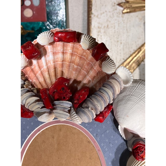 Wood Vintage Italian Baroque Grotto Style Wall Hanging Picture Frame For Sale - Image 7 of 12