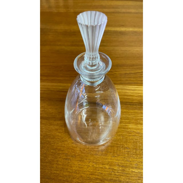 Glass Vintage Lalique Barsac France Crystal Decanter For Sale - Image 7 of 9