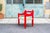 1970s Desk with Chair in Red Lacquered Wood, 1970s, Set of 2 For Sale - Image 5 of 9