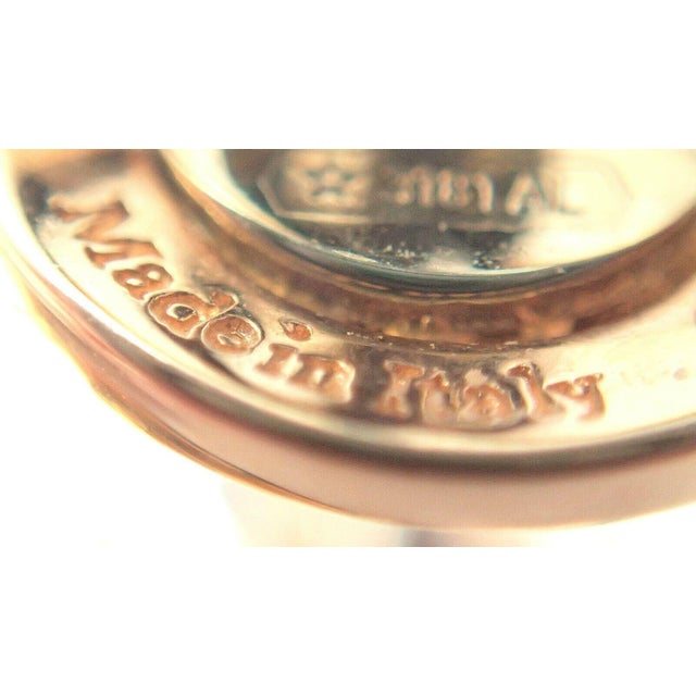 Damiani Antera Yellow/White Gold Diamond Earrings, Pair For Sale - Image 10 of 11