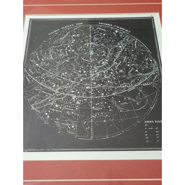 Late 20th Century "Visible Heavens" Constellation Print, Framed For Sale - Image 11 of 13