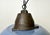 Mid-Century Modern Industrial Blue Enamel and Cast Iron Pendant Light, 1960s For Sale - Image 3 of 16