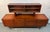 Exceptional vintage FA-66 credenza by Ib Kofod-Larsen for Faarup Møbelfabrik, Denmark, featuring a distinctive glass...