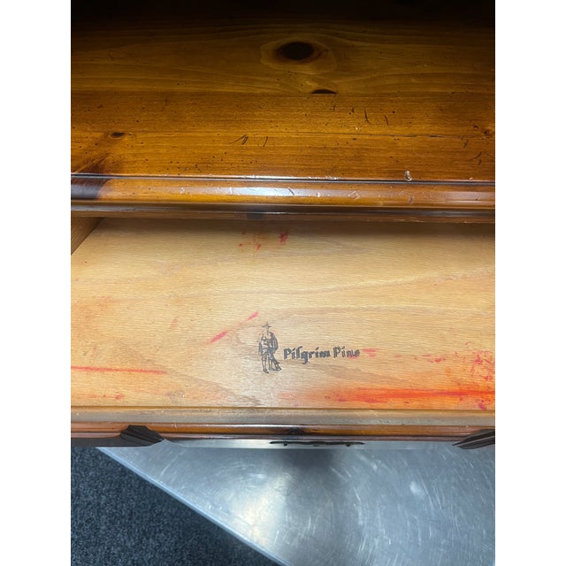 Link-Taylor Pilgrim Pine Corner Curio For Sale In Philadelphia - Image 6 of 13